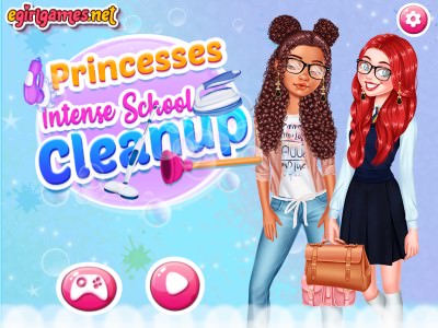 Princesses: Intense School Cleanup